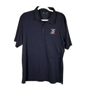 Travis Mathew Polo Shirt XL Navy Blue Golf US Open Pebble Beach 2019 Pima Cotton